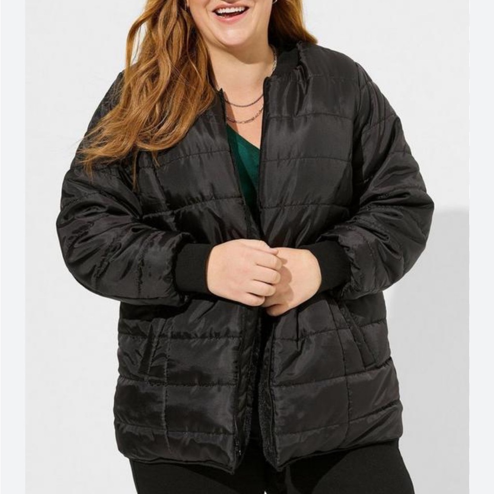 Torrid Black Puffer Jacket! Super warm!